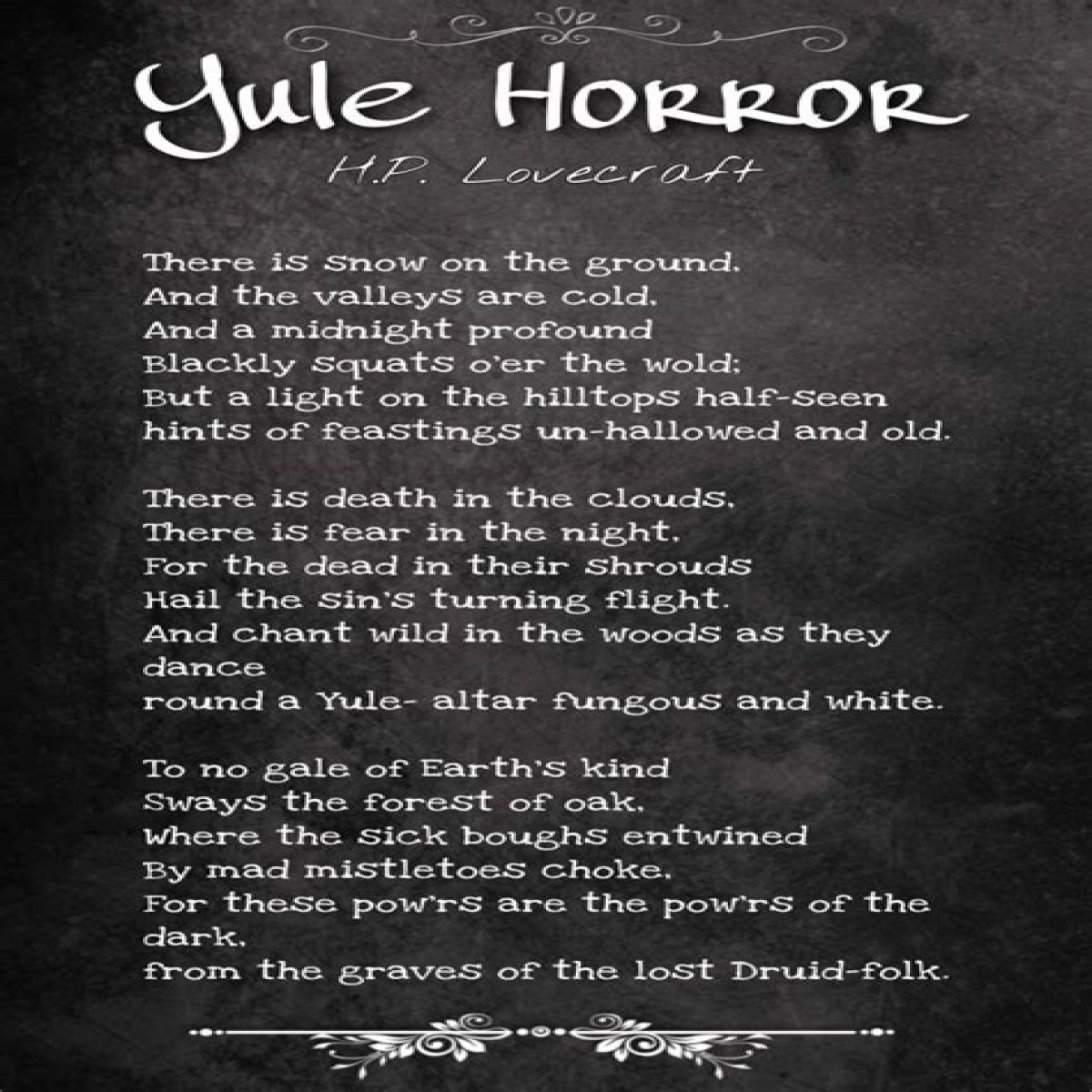 Why I Don't Like Lovecraft - A Poem